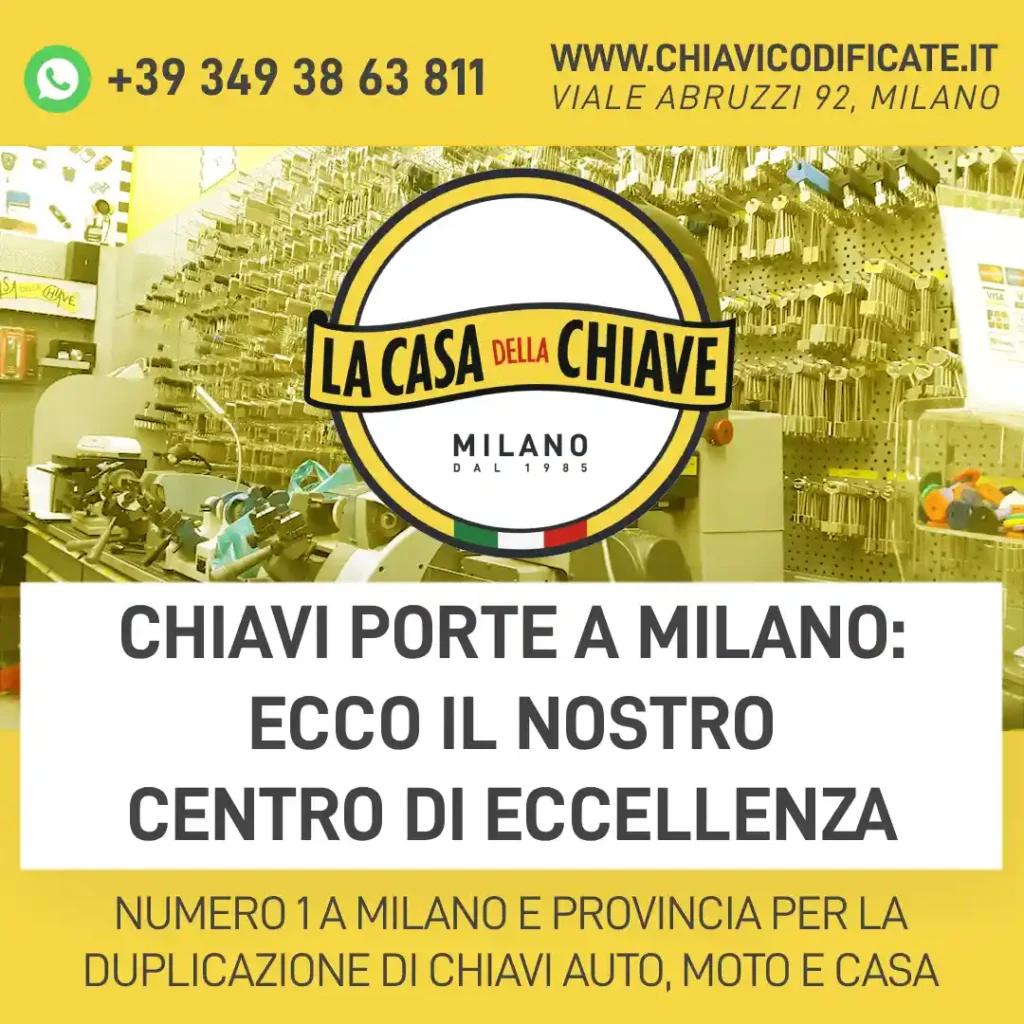 Chiavi Porte a Milano: ecco il nostro centro di eccellenza