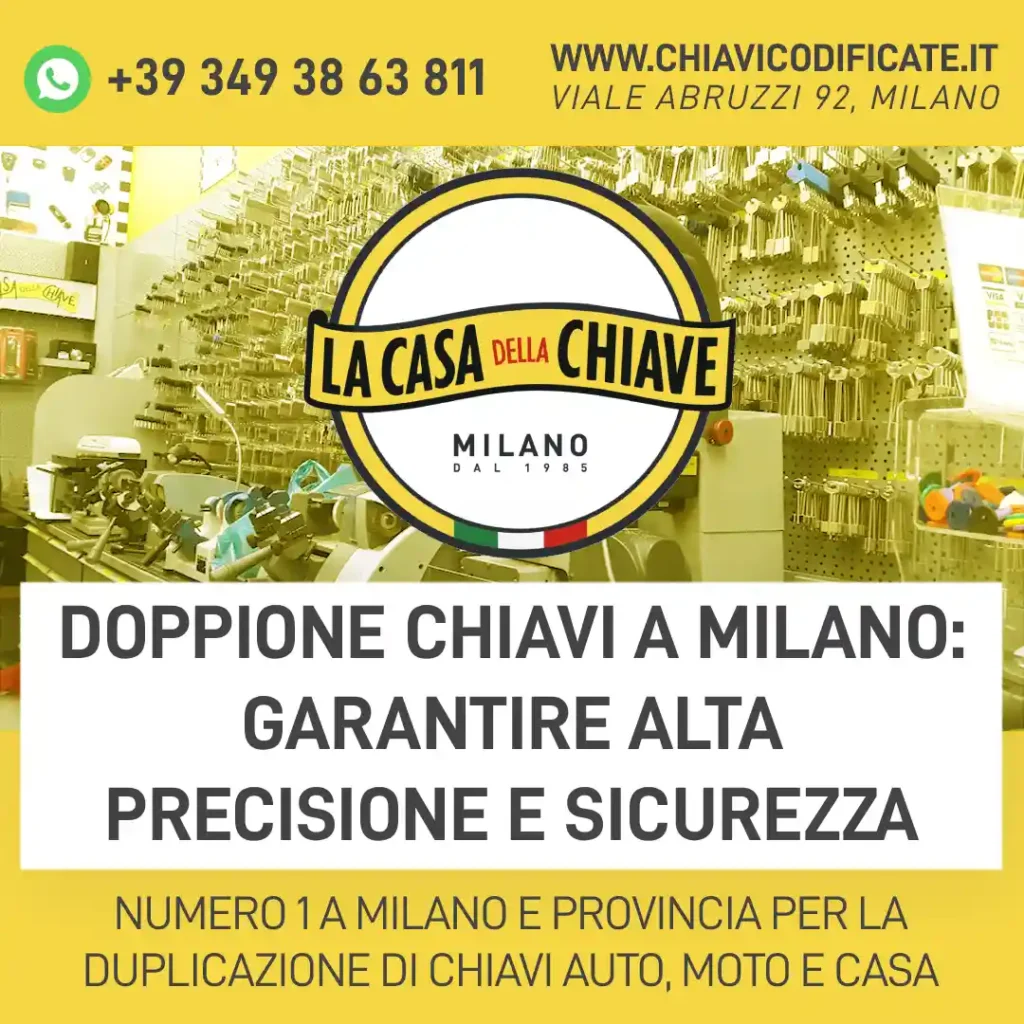 Doppione Chiavi a Milano: garantire alta precisione e sicurezza