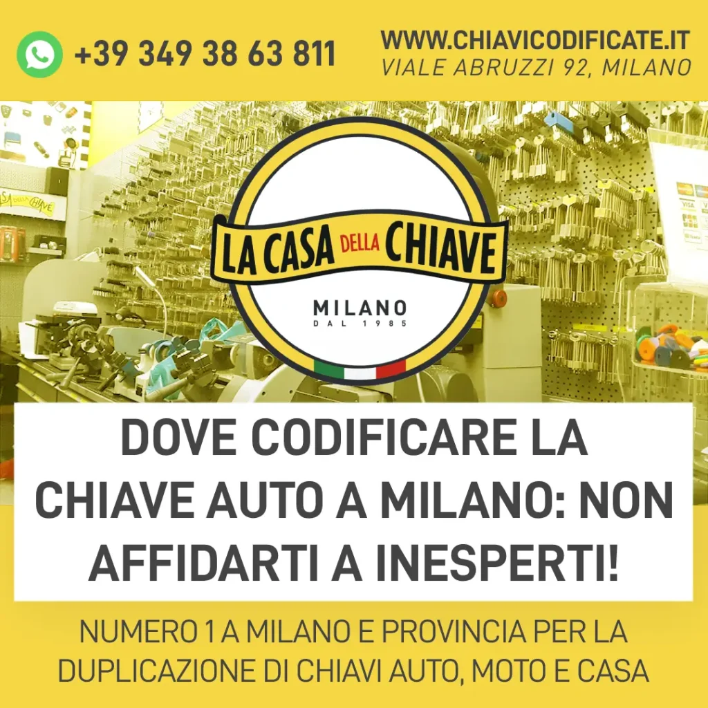Dove Codificare la Chiave Auto a Milano: non affidarti a inesperti!