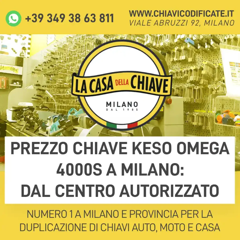 Prezzo chiave Keso Omega 4000S a Milano: dal centro autorizzato