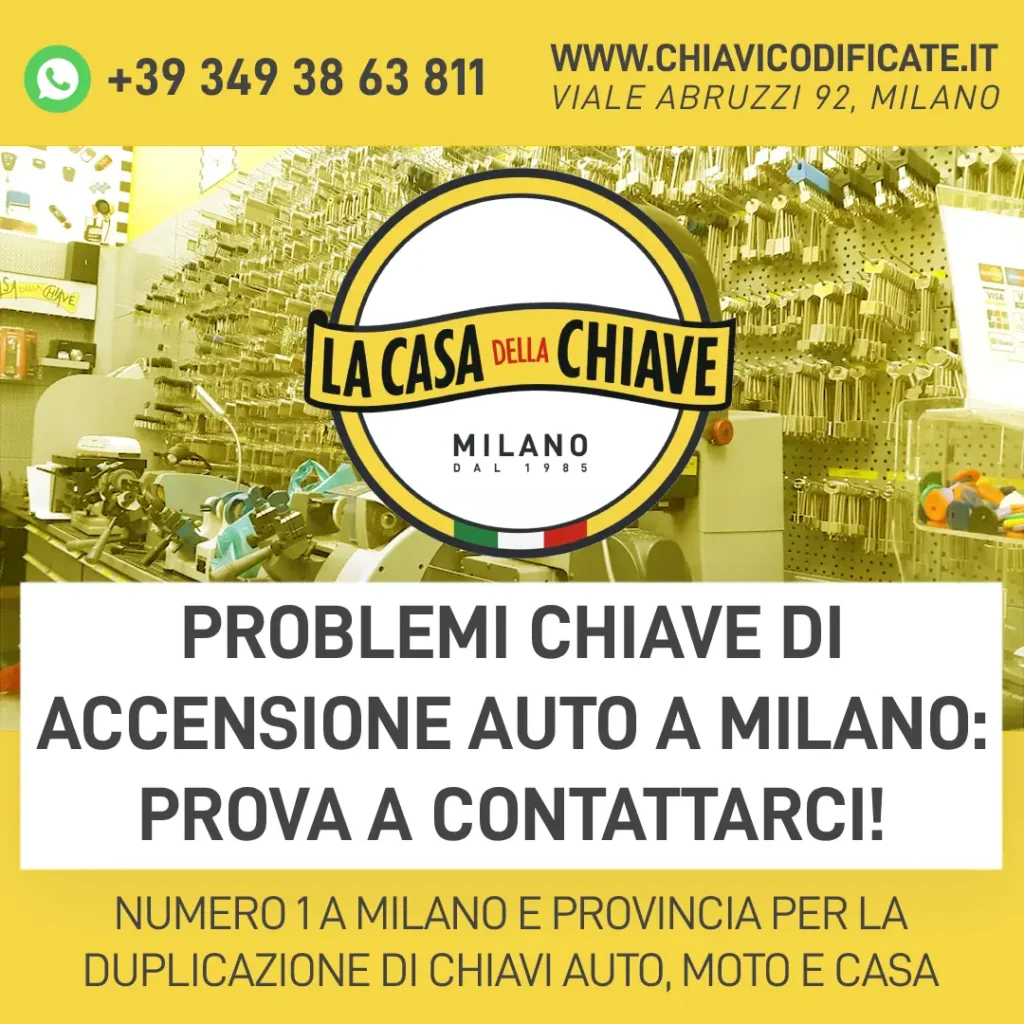 Problemi Chiave di Accensione Auto a Milano: prova a contattarci!