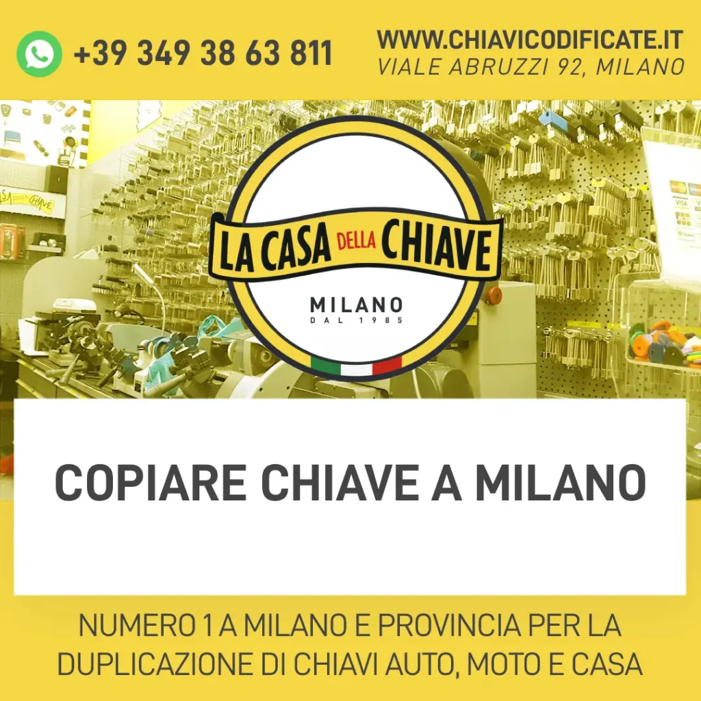 Copiare chiave a Milano