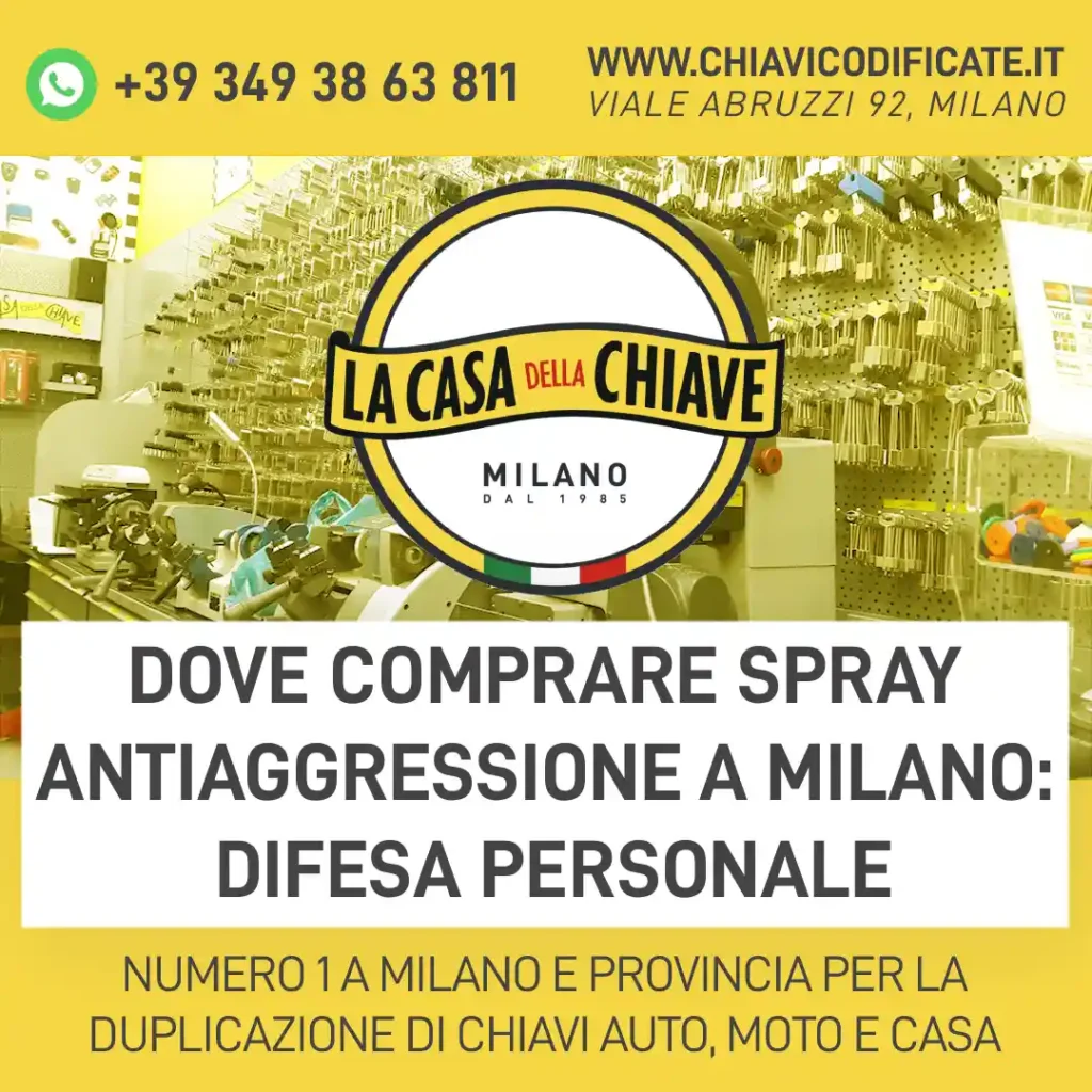 Dove comprare Spray Antiaggressione a Milano: Difesa personale