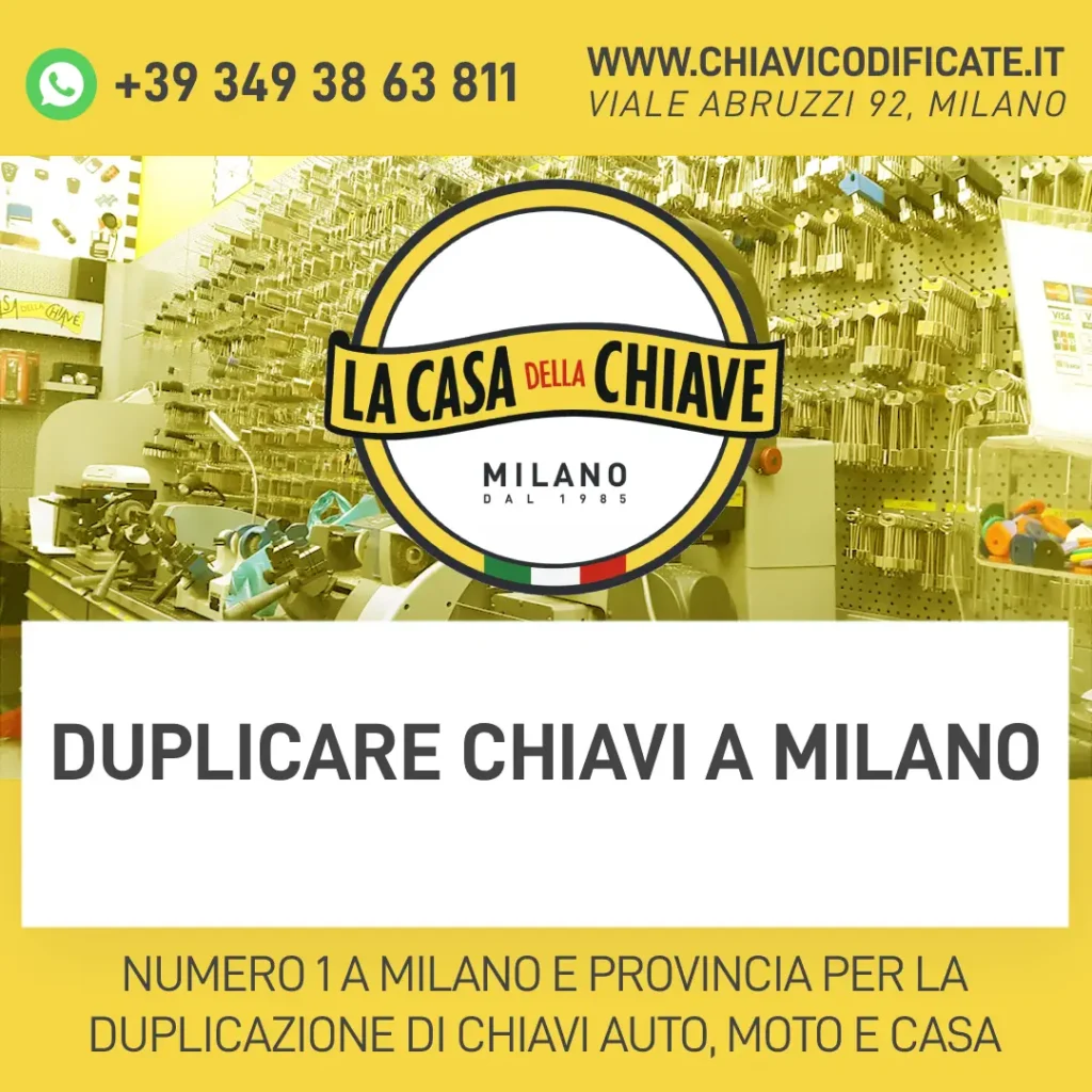 Duplicare chiavi a Milano