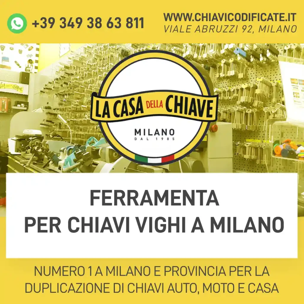 Ferramenta per chiavi Vighi a Milano