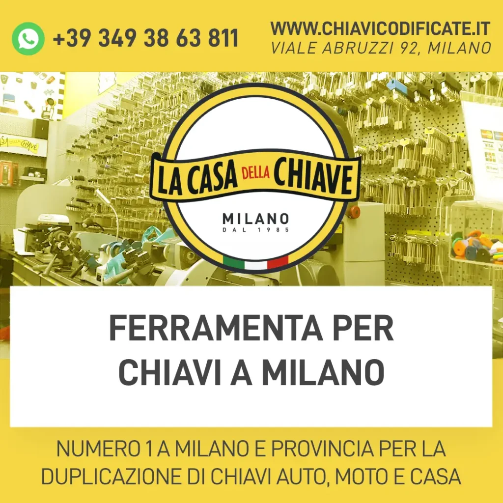 Ferramenta per chiavi a Milano