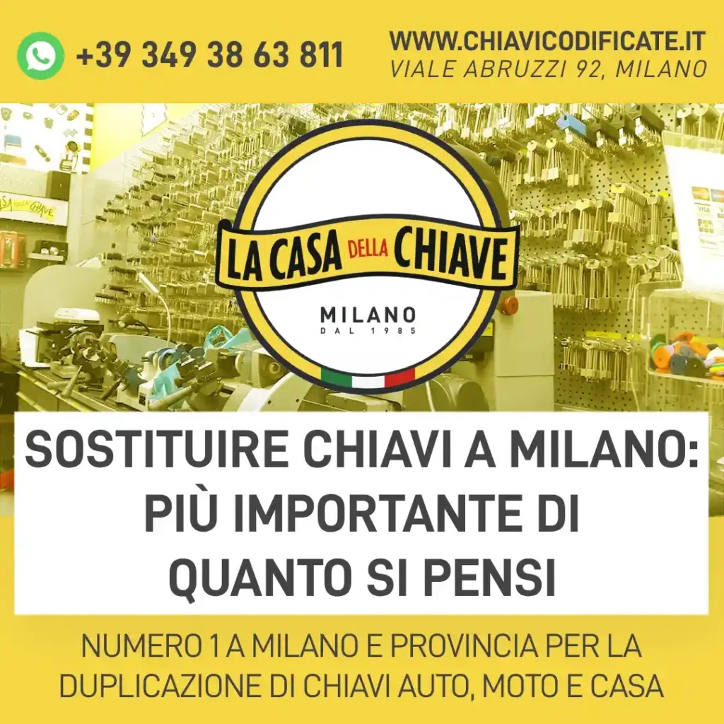 Sostituire chiavi a Milano: più importante di quanto si pensi