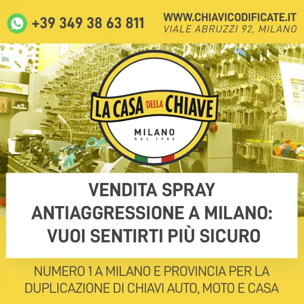 Vendita Spray Antiaggressione a Milano: Vuoi sentirti più sicuro
