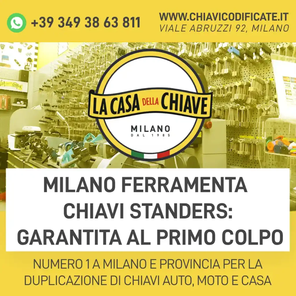 Milano Ferramenta Chiavi Standers: Garantita al Primo Colpo