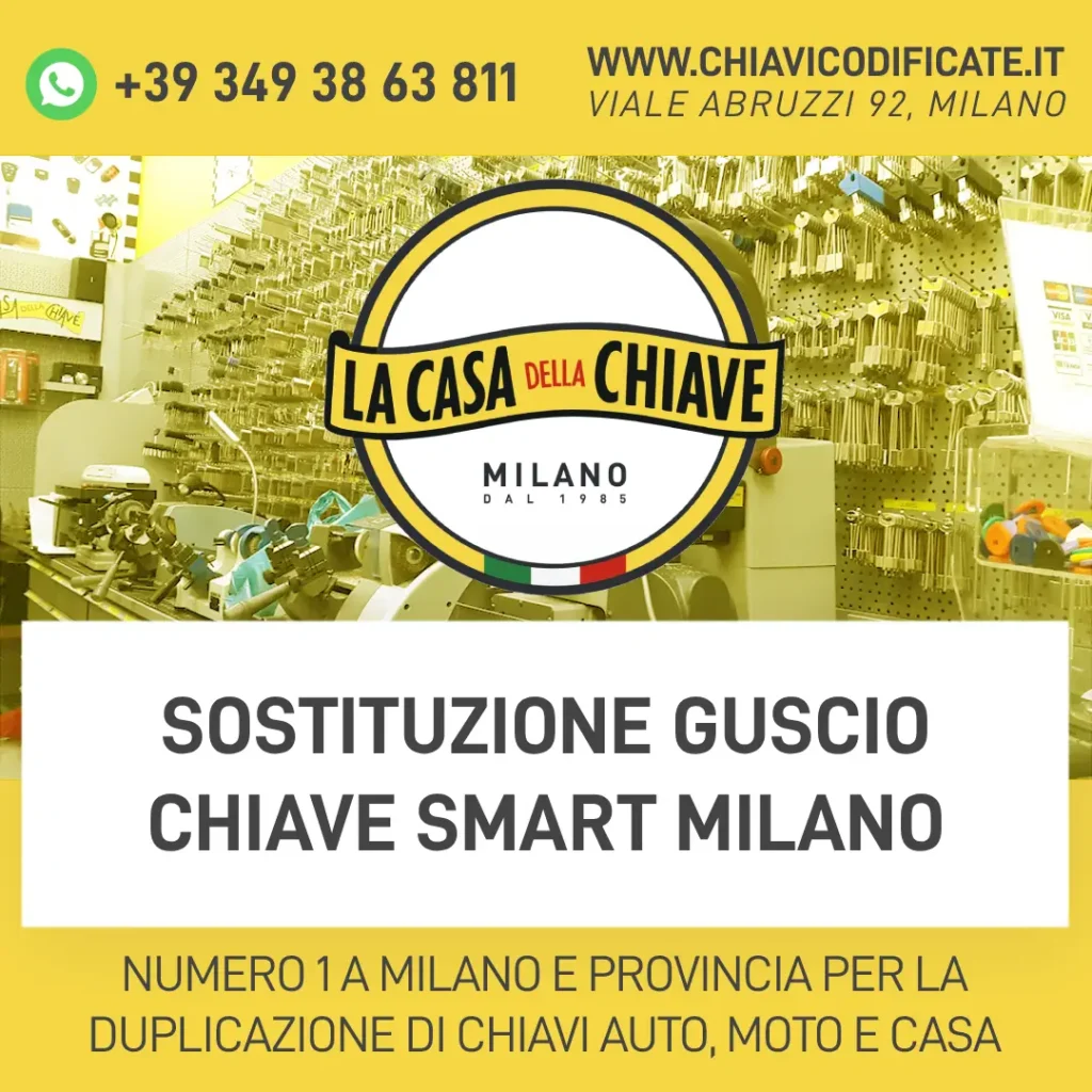 Sostituzione guscio chiave Smart Milano