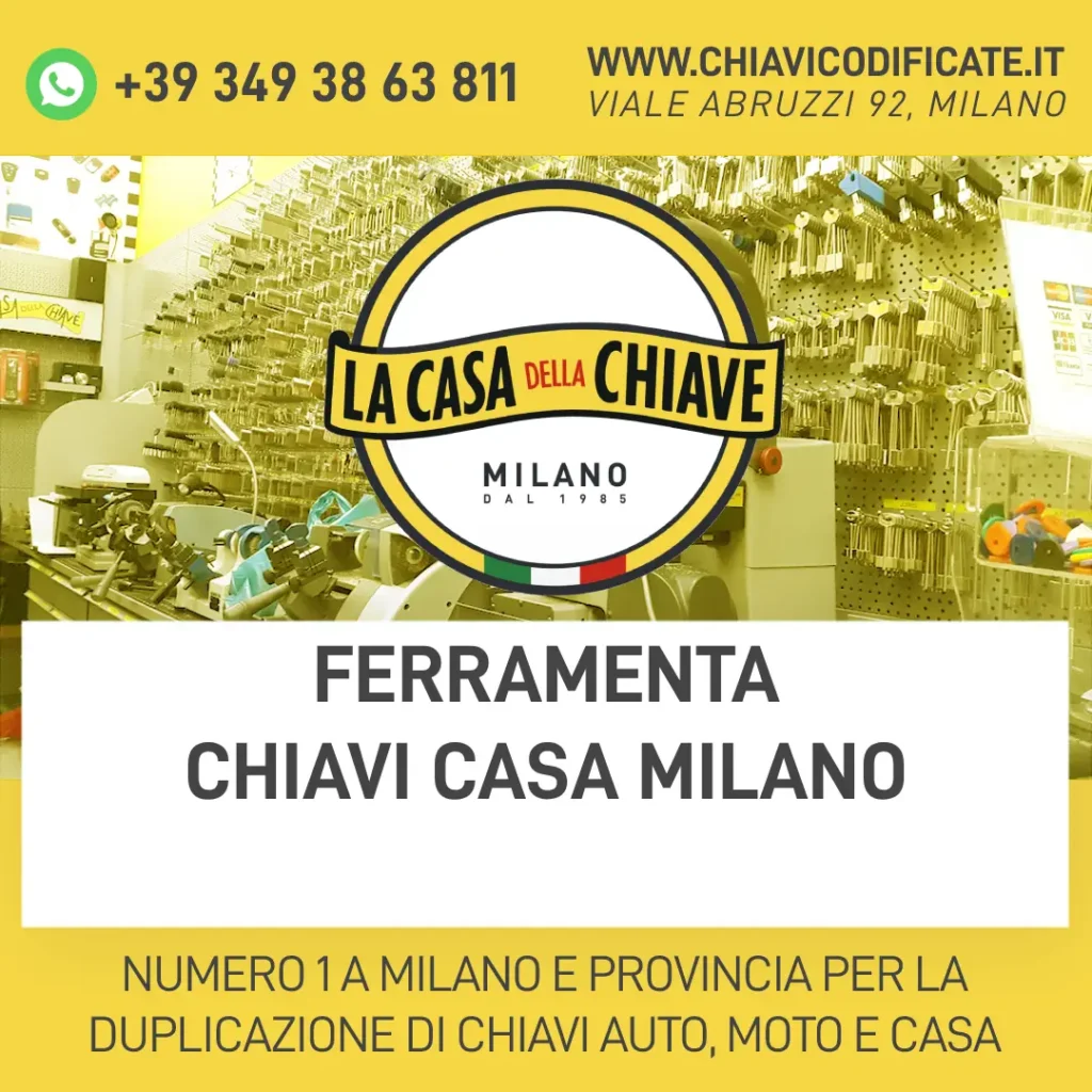Ferramenta chiavi casa Milano