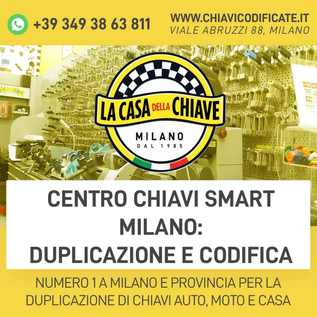 Centro chiavi Smart Milano: duplicazione e codifica