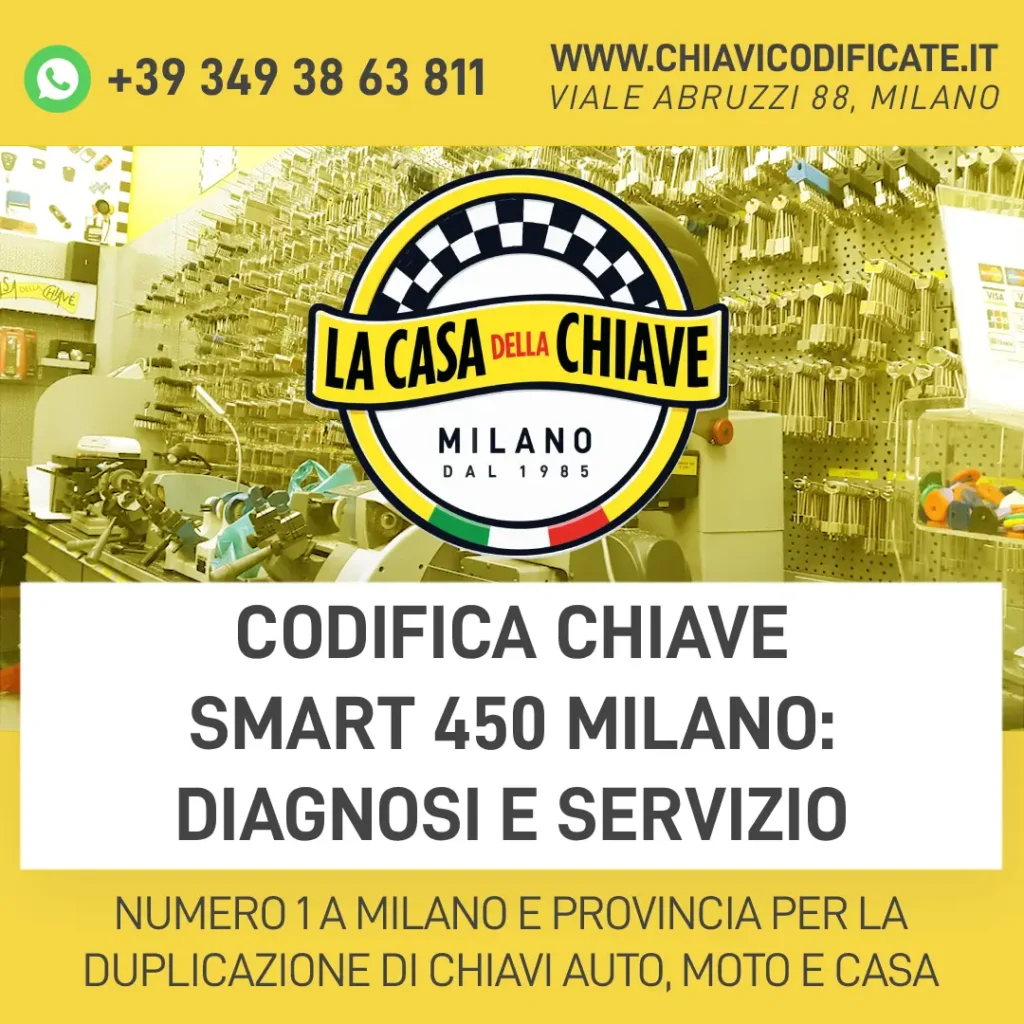 Codifica chiave Smart 450 Milano: diagnosi e servizio