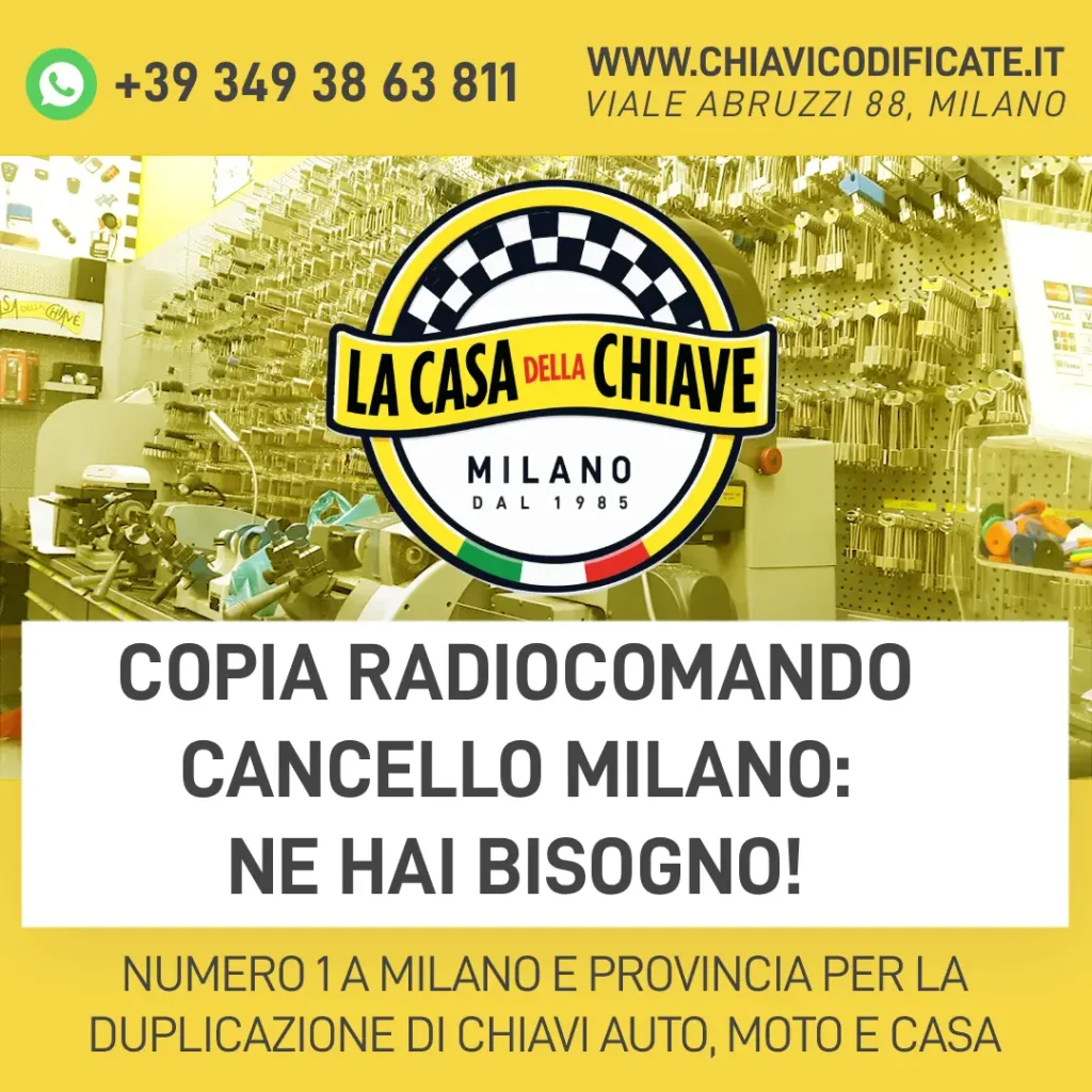 Copia radiocomando cancello Milano: ne hai bisogno!