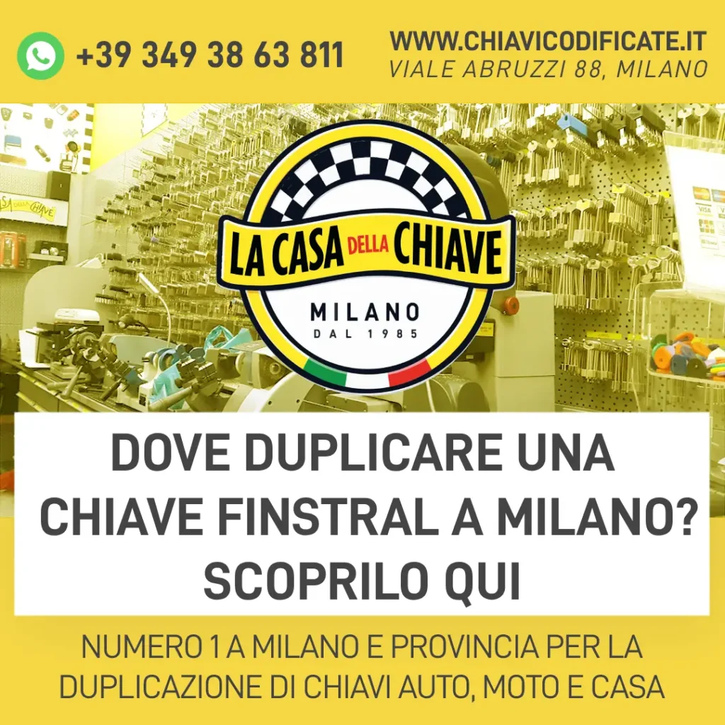 Dove Duplicare una Chiave Finstral a Milano? Scoprilo Qui