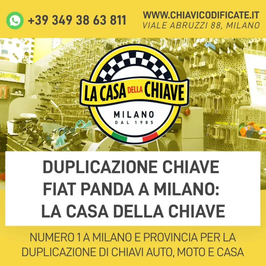 Duplicazione Chiave Fiat Panda a Milano: La Casa della Chiave