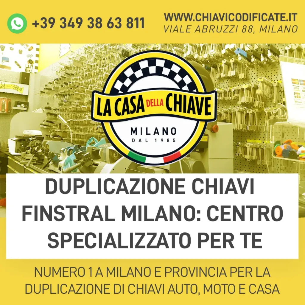 Duplicazione Chiavi Finstral Milano: Centro Specializzato per te