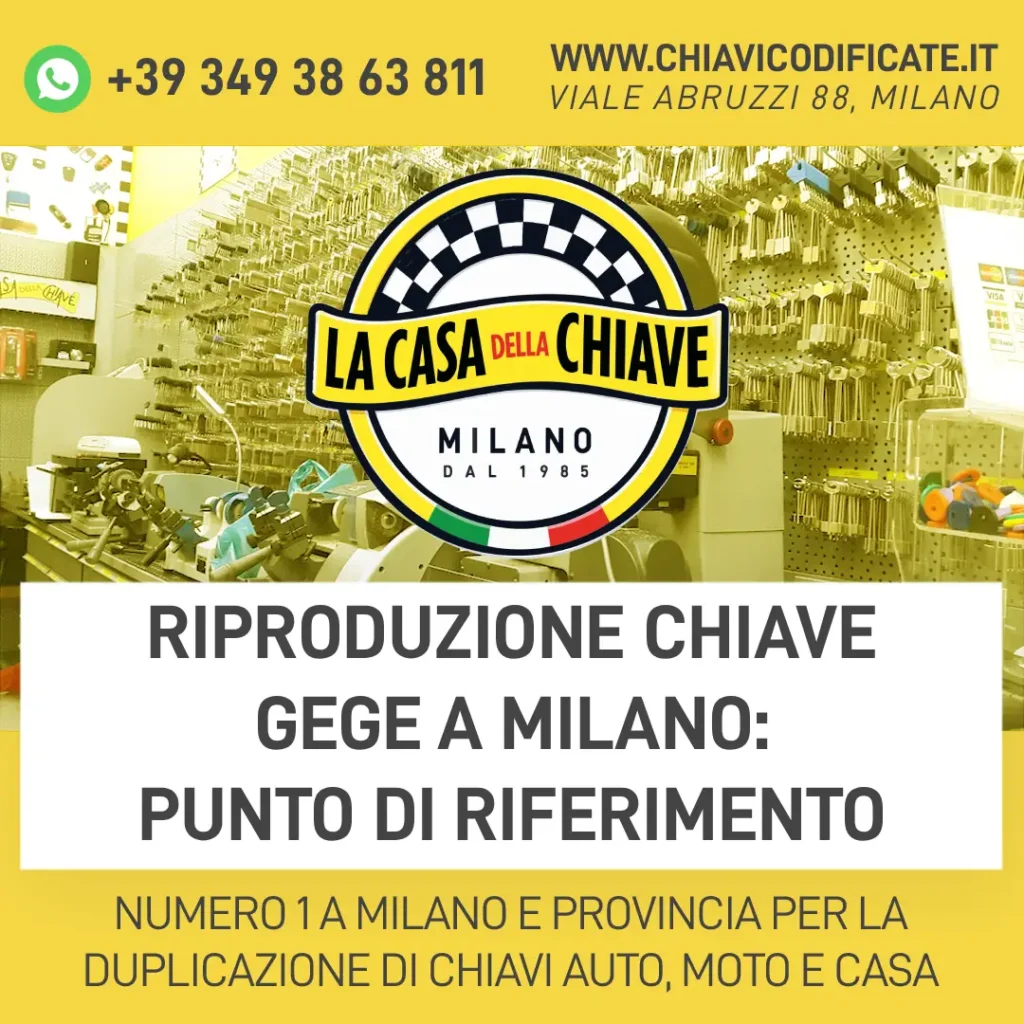 Riproduzione chiave GeGe a Milano: punto di riferimento