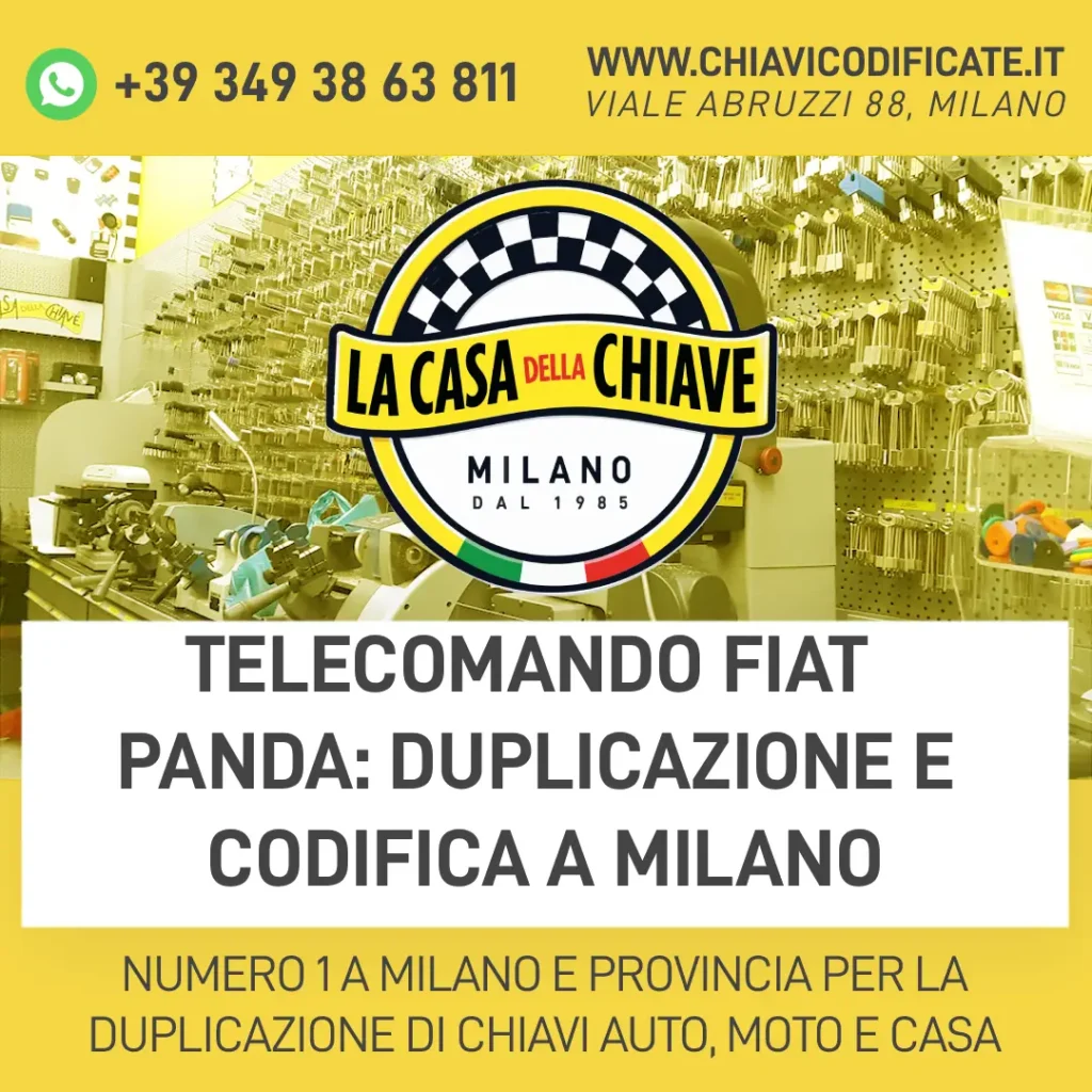 Telecomando Fiat Panda: Duplicazione e Codifica a Milano