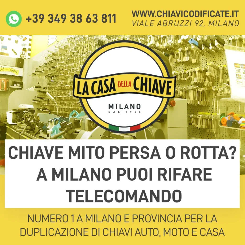Chiave MiTo Persa o Rotta? A Milano Puoi Rifare Telecomando
