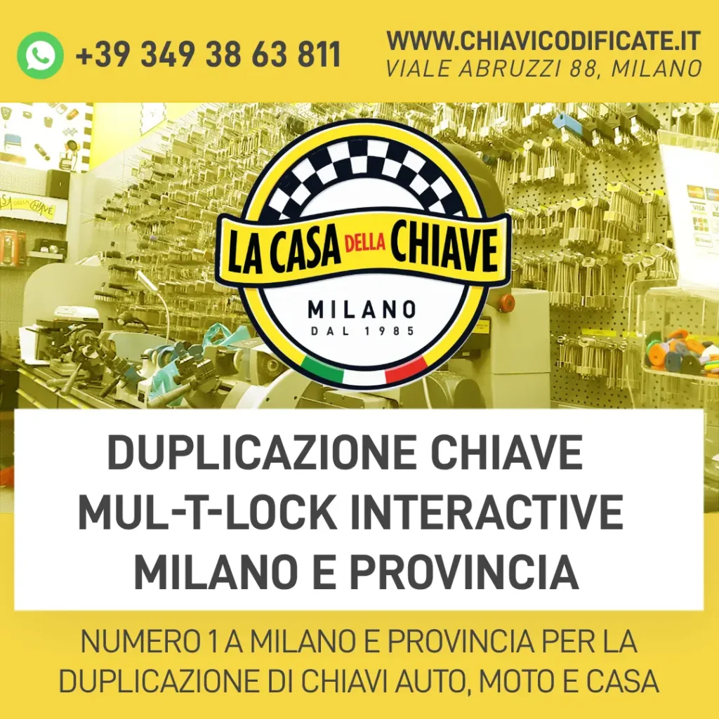 Duplicazione Chiave Mul-T-Lock Interactive Milano e Provincia